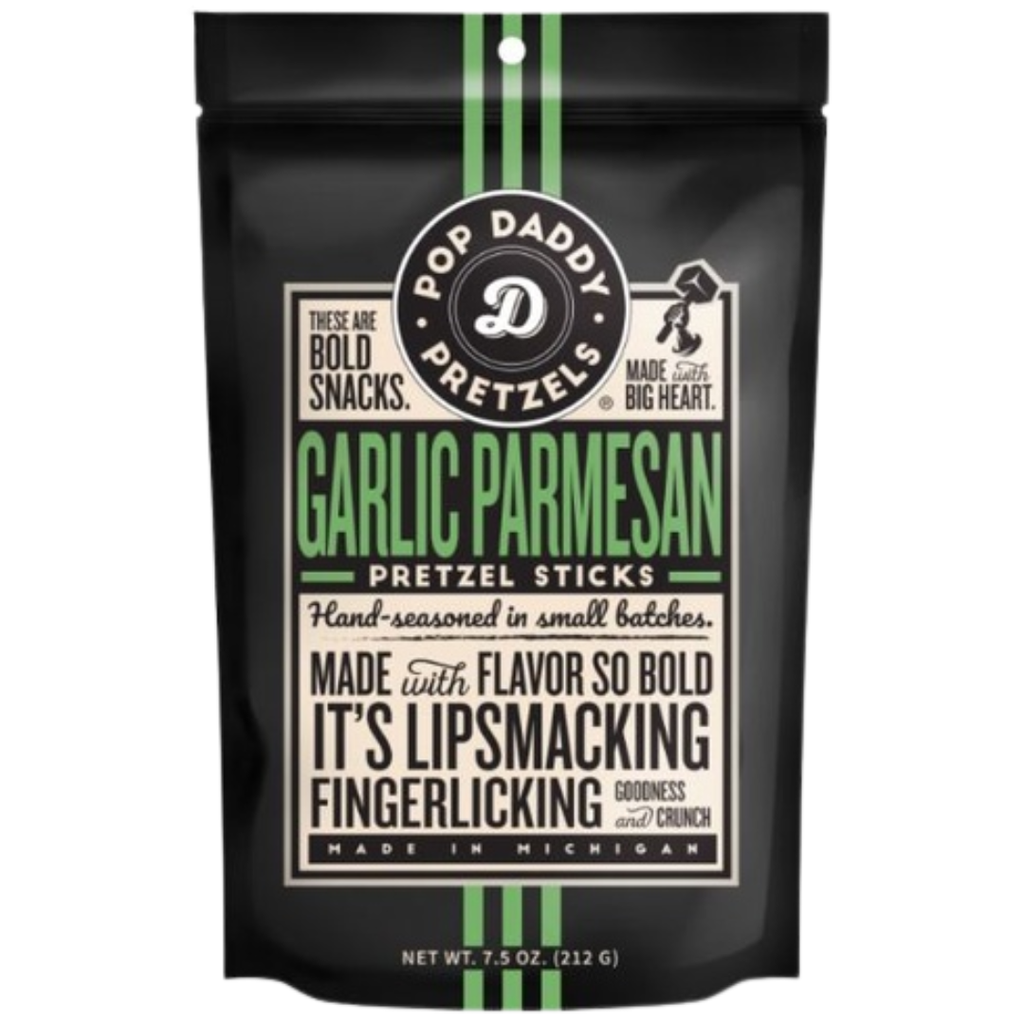 Pop Daddy Pretzel Sticks Garlic Parmesan 7.5oz