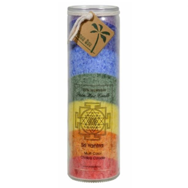 Rainbow Sri Yantra Chakra Jar Candle