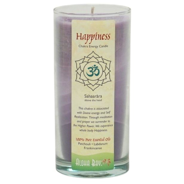 Happiness Chakra Energy Jar Candle Sahasrar