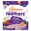Happy Baby Organic Teethers Blueberry & Purple Carrot 1.7oz