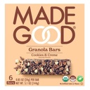 Made Good Organic Granola Bar Cookies & Cream 6 Pack