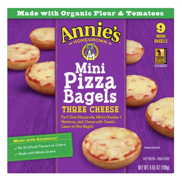 Annie's Pizza Bagel Minis Three Cheese 6.65oz