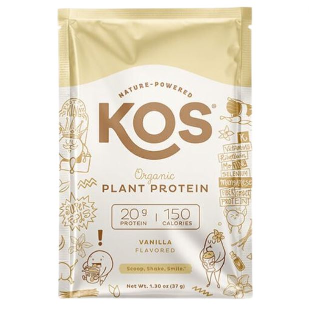 Kos Plant Based Vanilla Protein Powder Single Pack 1.37oz