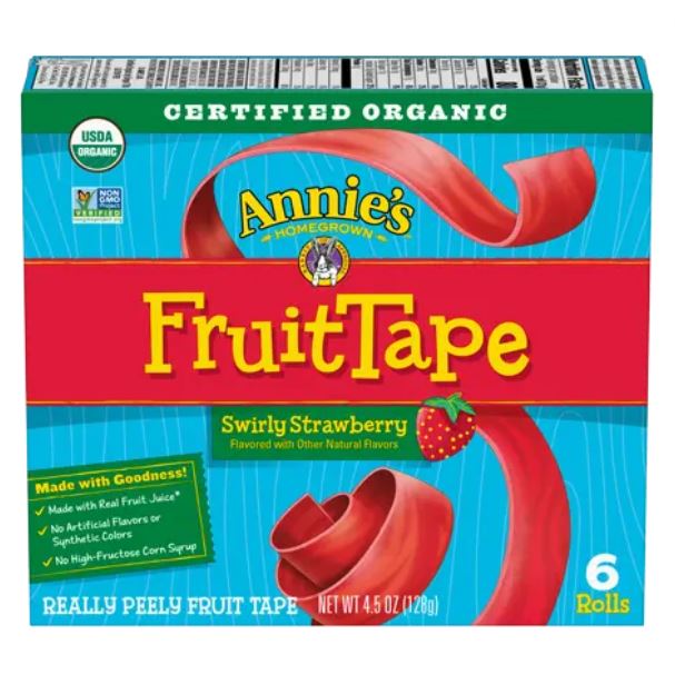 Annie's Organic Fruit Tape Swirly Strawberry 4.5oz