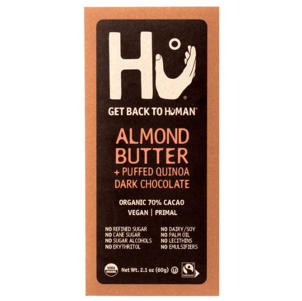 Hu Almond Butter Puffed Quinoa Dark Chocolate Bar 2.1oz