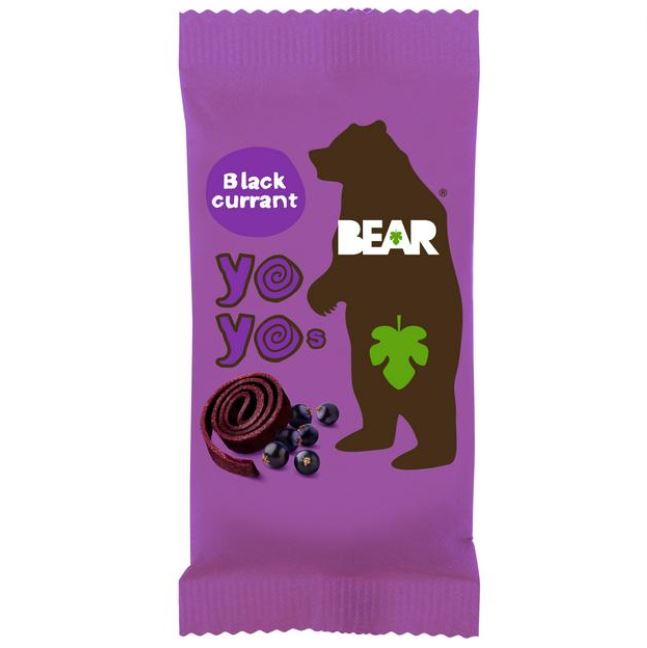 BEAR Yoyos Fruit Rolls Blackcurrant 20g