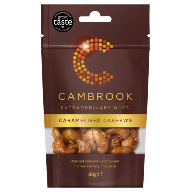 Cambrook Caramelised Cashews 80g