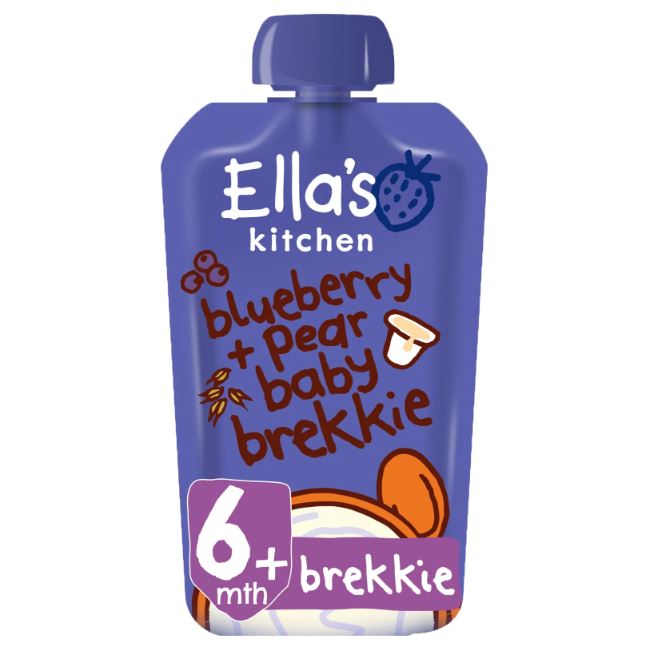 Ella's Kitchen Organic Blueberry & Pear Baby Brekkie 6M+ 100g