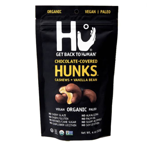Hu Organic Chocolate Covered Hunks Cashew & Vanilla Bean 4oz