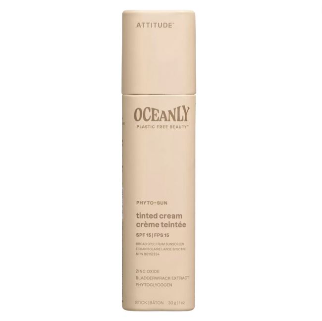 Attitude Oceanly Phyto-Sun Tinted Cream SPF-15 With Zinc Oxide 30g