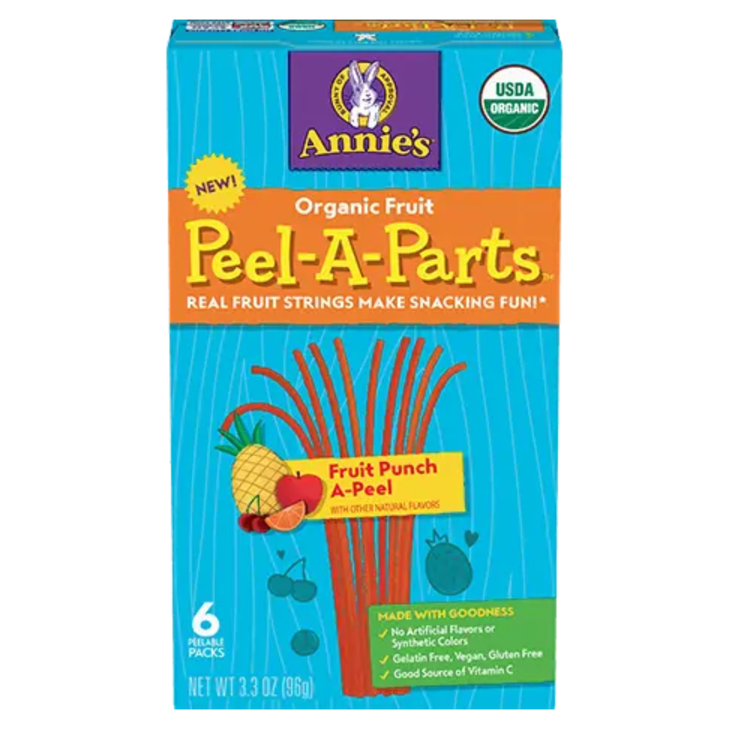 Annie's Homegrown Peel Apart Fruit Snacks Fruit Punch 3.3oz