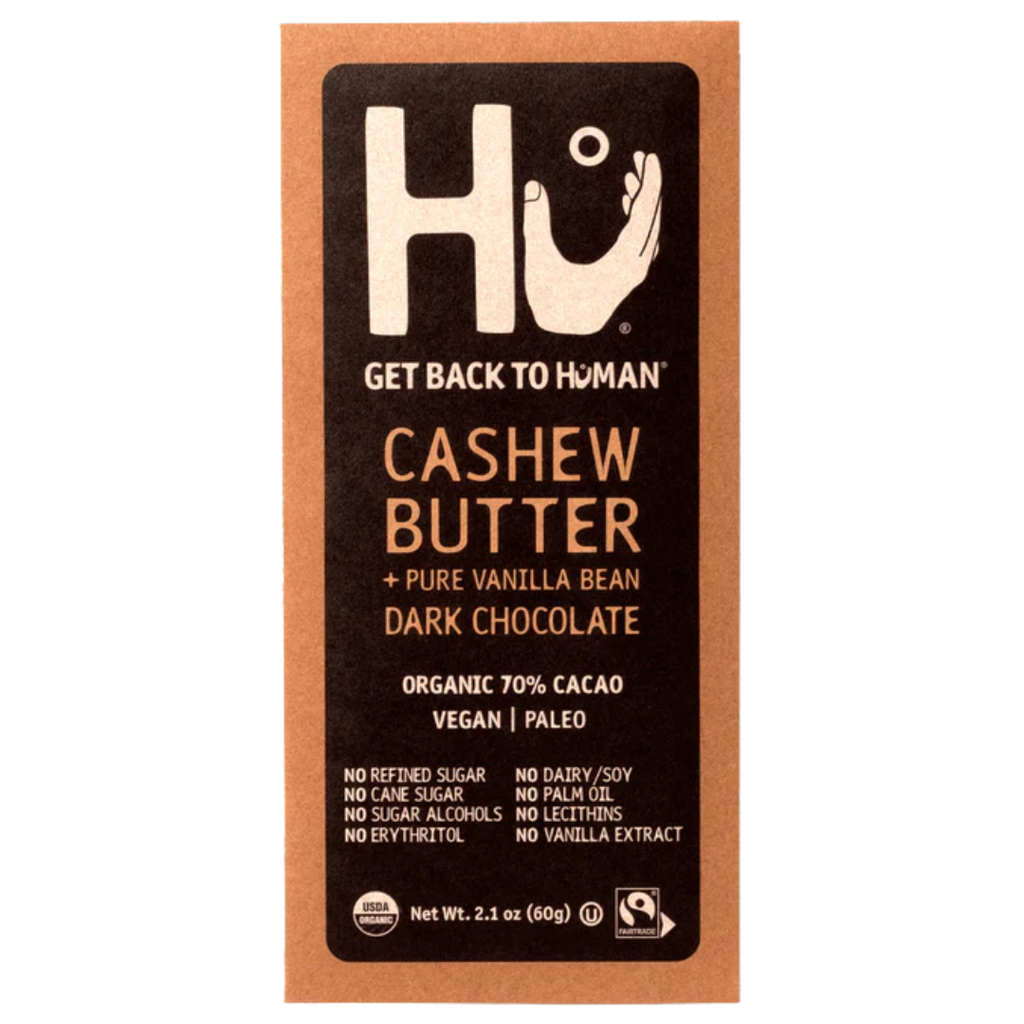 Hu Organic Dark Chocolate Cashew Butter Vanilla Bar 2.1 oz