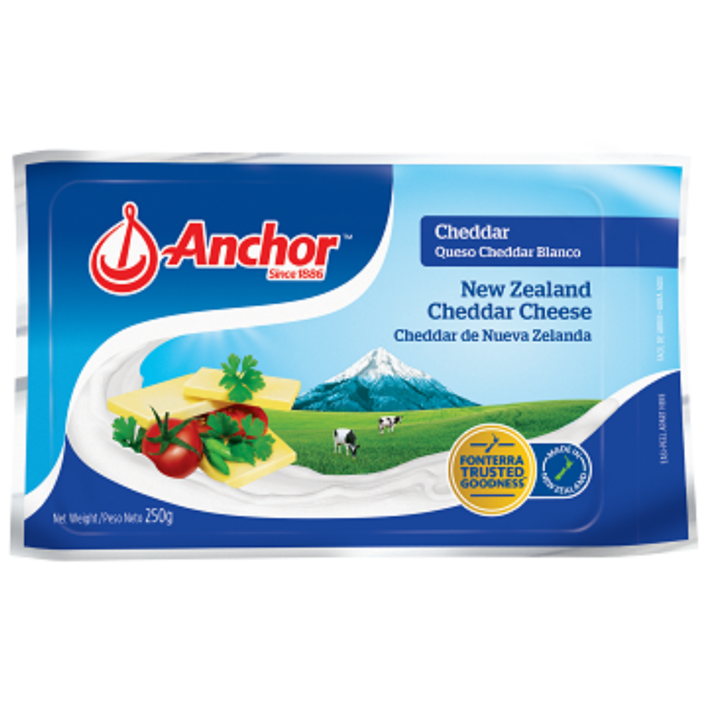 Anchor New Zealand Cheddar Cheese 250G