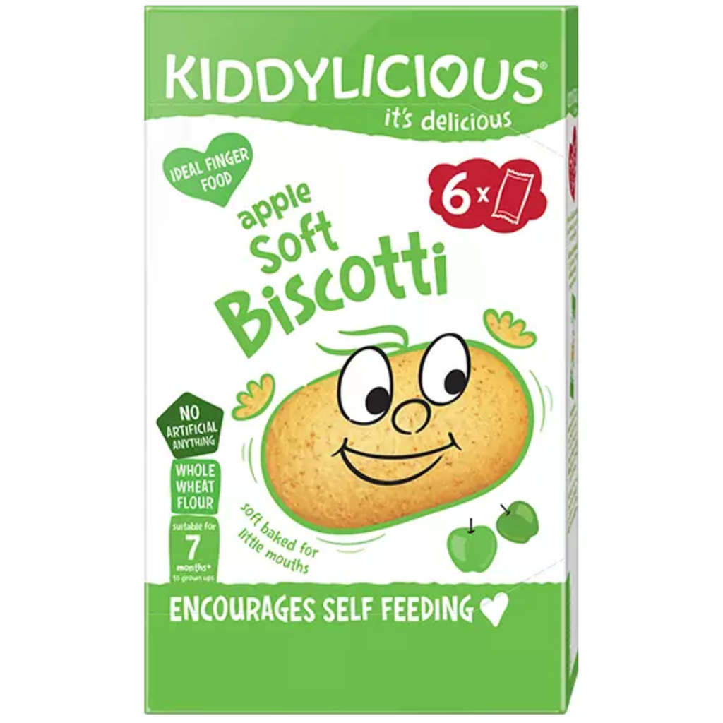 Kiddylicious Biscotti Apple 6x20g 7M+