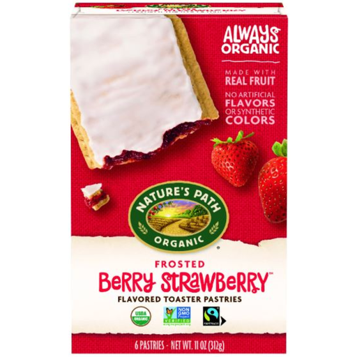 [204977-BB] Nature's Path Organic Frosted Strawberry Toaster Pastries 6-Pack