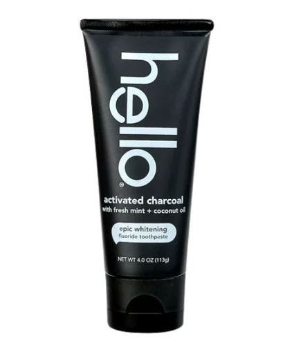 [205018-BB] Hello Activated Charcoal Fluoride Free Toothpaste 4oz