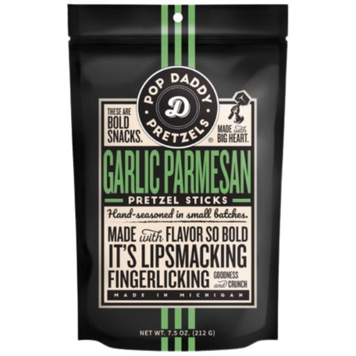[205081-BB] Pop Daddy Pretzel Sticks Garlic Parmesan 7.5oz