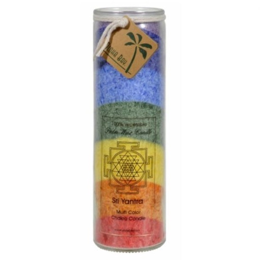 [205111-BB] Rainbow Sri Yantra Chakra Jar Candle