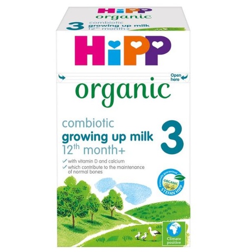 [205222-BB] HiPP Organic 3 Growing Up Baby Milk Powder from 12 Months Onwards 600g