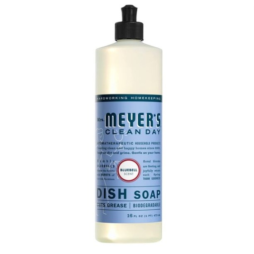 [205324-BB] Mrs. Meyer's Clean Day Dish Soap Bluebell 16oz