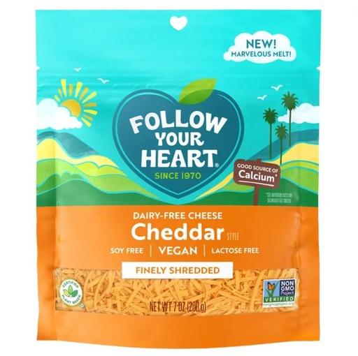 [205393-BB] Follow Your Heart Vegan Cheddar Shreds 7oz