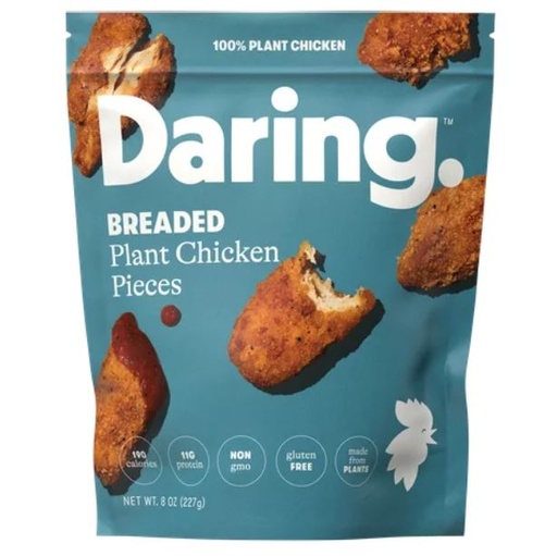 [205405-BB] Daring Plant-Based Chicken Pieces Breaded 8oz
