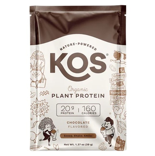 [205439-BB] Kos Plant Based Chocolate Protein Powder Single Pack 1.37oz