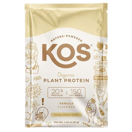 [205440-BB] Kos Plant Based Vanilla Protein Powder Single Pack 1.37oz
