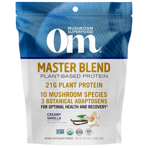 [205444-BB] Om Master Blend Plant Protein Powder Vanilla 19.26oz