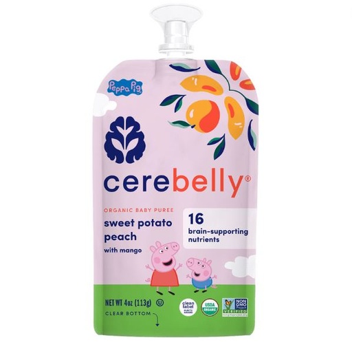 [205487-BB] Cerebelly Smart Food Sweet Potato Peach Smoothie 4oz