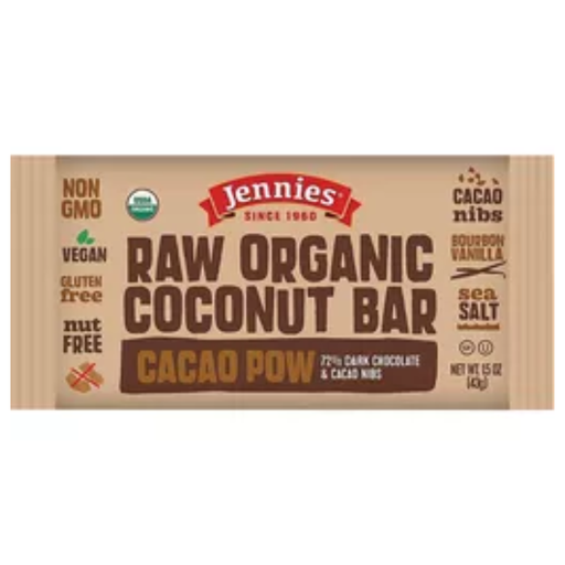 [205500-BB] Jennies Organic Bar Cacao Pow Coconut 1.5oz