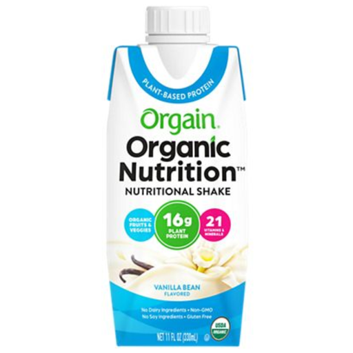 [205524-BB] Orgain Organic Nutrition Protein Shake Vanilla Bean 11oz