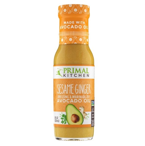 [205527-BB] Primal Kitchen Avocado Oil Vinaigrette & Marinade Sesame Ginger 8oz