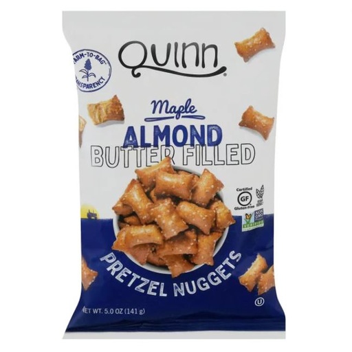 [205529-BB] Quinn Maple Almond Butter Filled Pretzel Nuggets 5oz