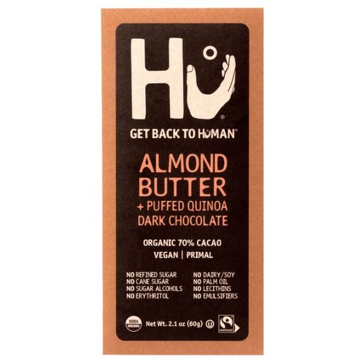 [205562-BB] Hu Almond Butter Puffed Quinoa Dark Chocolate Bar 2.1oz