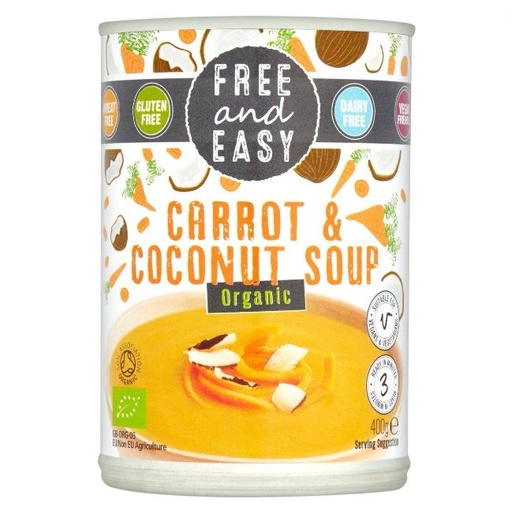 [205702-BB] Free & Easy Organic Carrot & Coconut Soup 400g