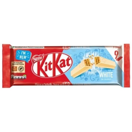 [205706-BB] KitKat Two Finger White Chocolate Bar 20.7g 9-Pack