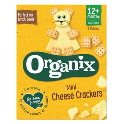 [205715-BB] Organix Organic Mini Cheese Crackers 12M+ 4x20g