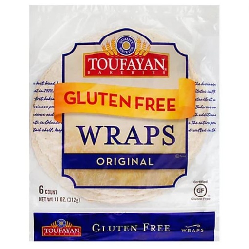 [205829-BB] Toufayan Wrap Plain Gluten Free 11oz
