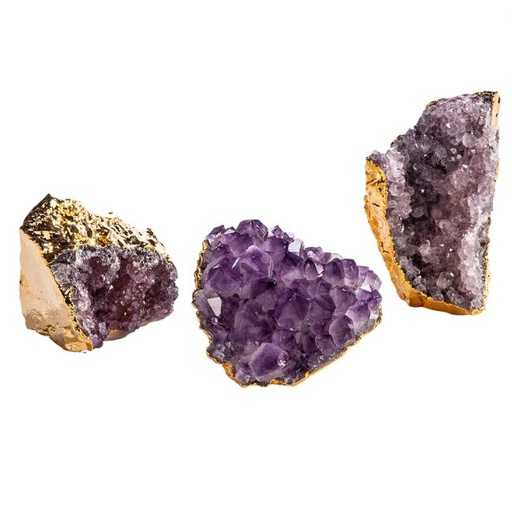 [205881-BB] Gilded Amethyst Cluster
