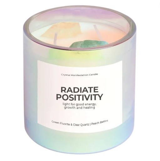 [205887-BB] Radiate Positivity Crystal Manifestation Candle