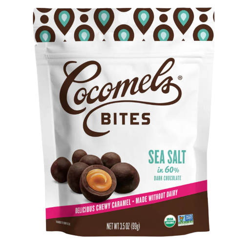 [205900-BB] Cocomels Organic Chocolate Caramel Bites Sea Salt 3.5oz