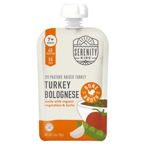 [205935-BB] Serenity Kids Turkey Bolognese Baby Food Pouch 3.5oz