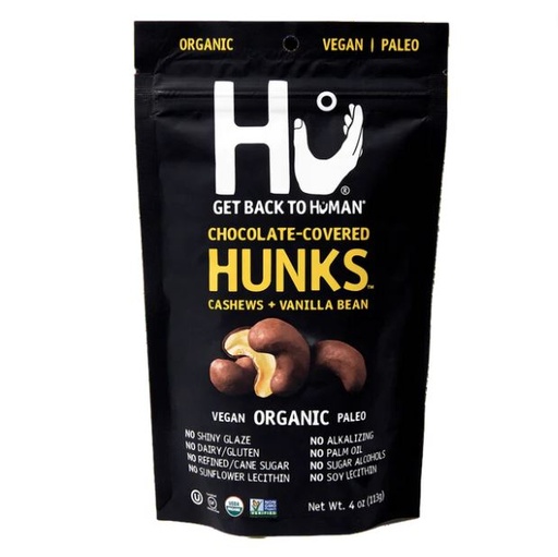 [206079-BB] Hu Organic Chocolate Covered Hunks Cashew & Vanilla Bean 4oz