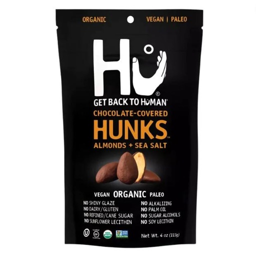 [206080-BB] Hu Organic Chocolate Covered Hunks Almond & Seasalt 4oz