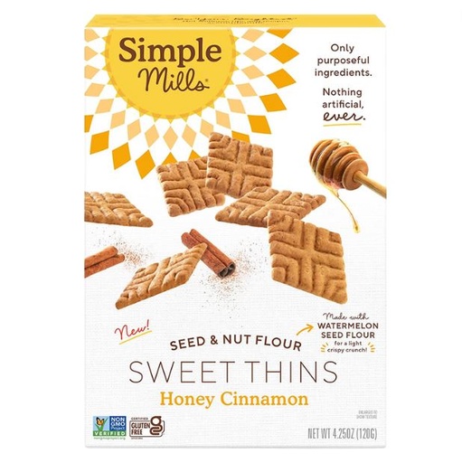[206116-BB] Simple Mills Sweet Thins Honey Cinnamon 4.25oz