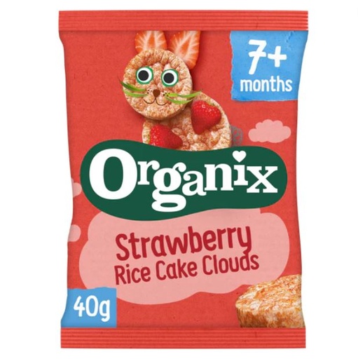 [206119-BB] Organix Strawberry Rice Cakes Clouds 40g