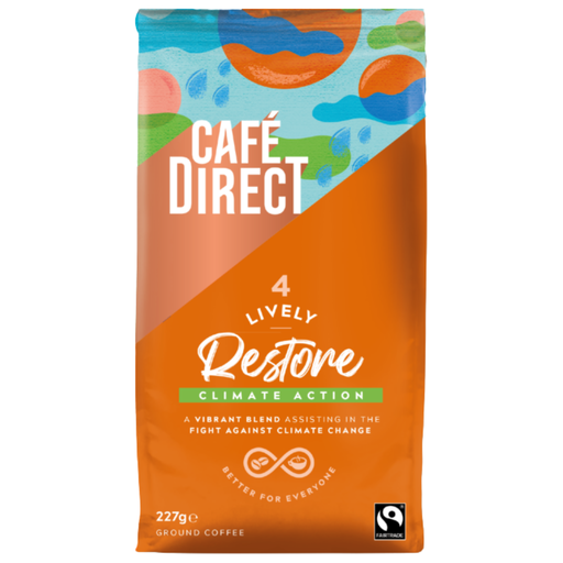 [206129-BB] Cafedirect Lively Restore Full Roast Ground Coffee 227g