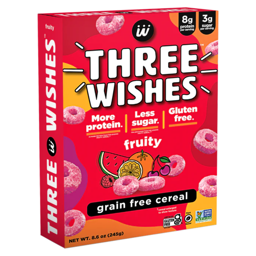 [206198-BB] Three Wishes Fruity Grain Free Cereal 8.6oz