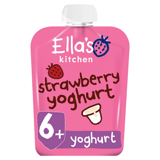 [206230-BB] Ella's Kitchen Organic Strawberry Yoghurt 6M+  90g